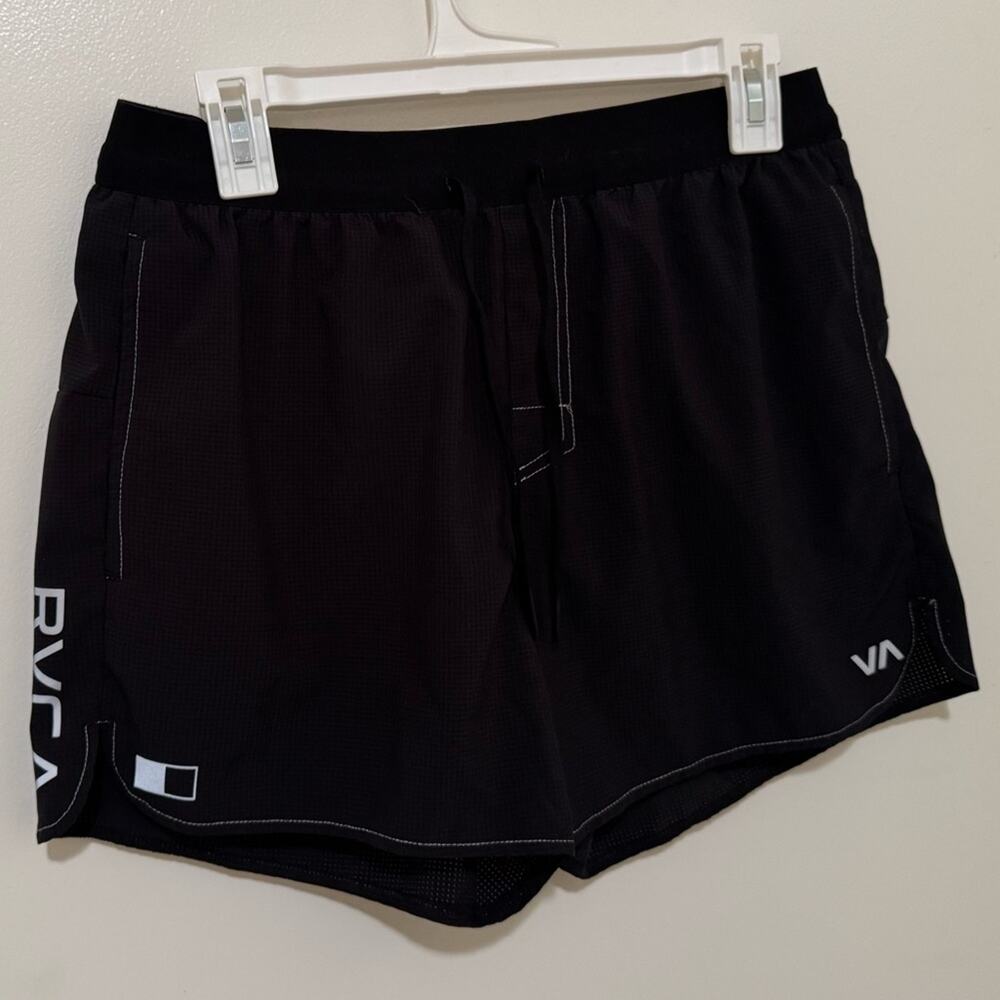 RVCA Black Athletic Shorts Size M | Logo Jogger Style Activewear